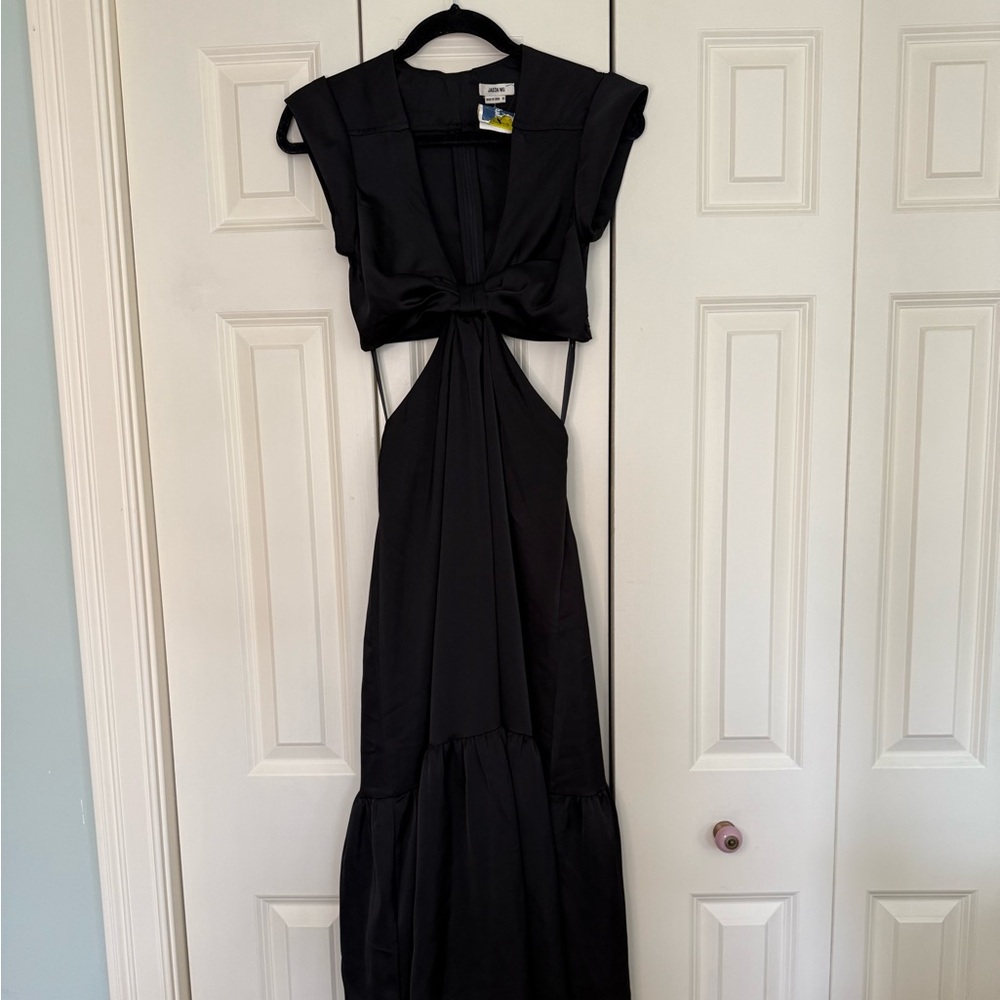 ✨3xHP✨ NWOT Jason Wu cutout tiered skirt dress - Picture 3 of 13